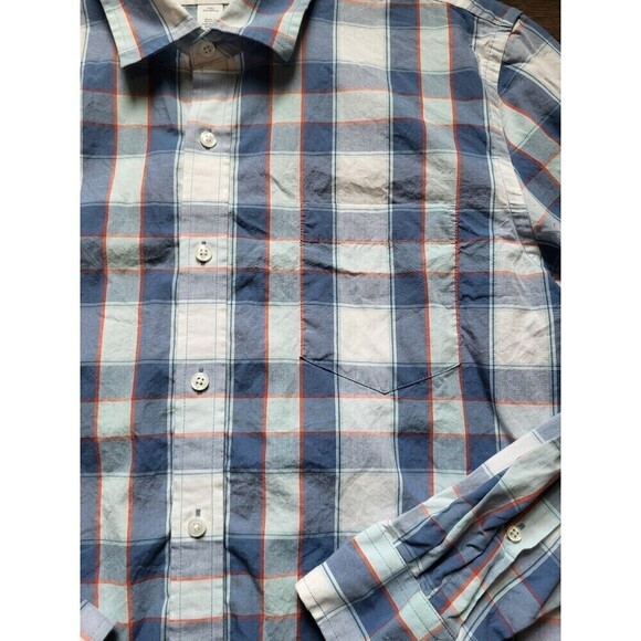 Amazon Essentials Slim Fit Long Sleeve Plaid Button Up Shirt Mens Size Large - Picture 2 of 6